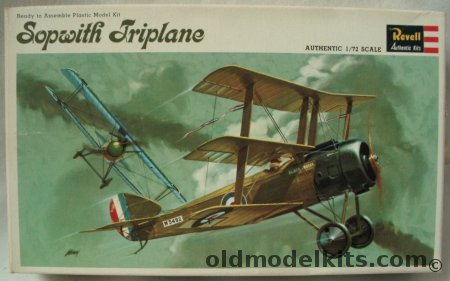 Revell 1/72 Sopwith Triplane, H654-60 plastic model kit